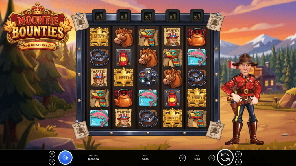 Goldleafstudios mountie bounties slot game preview