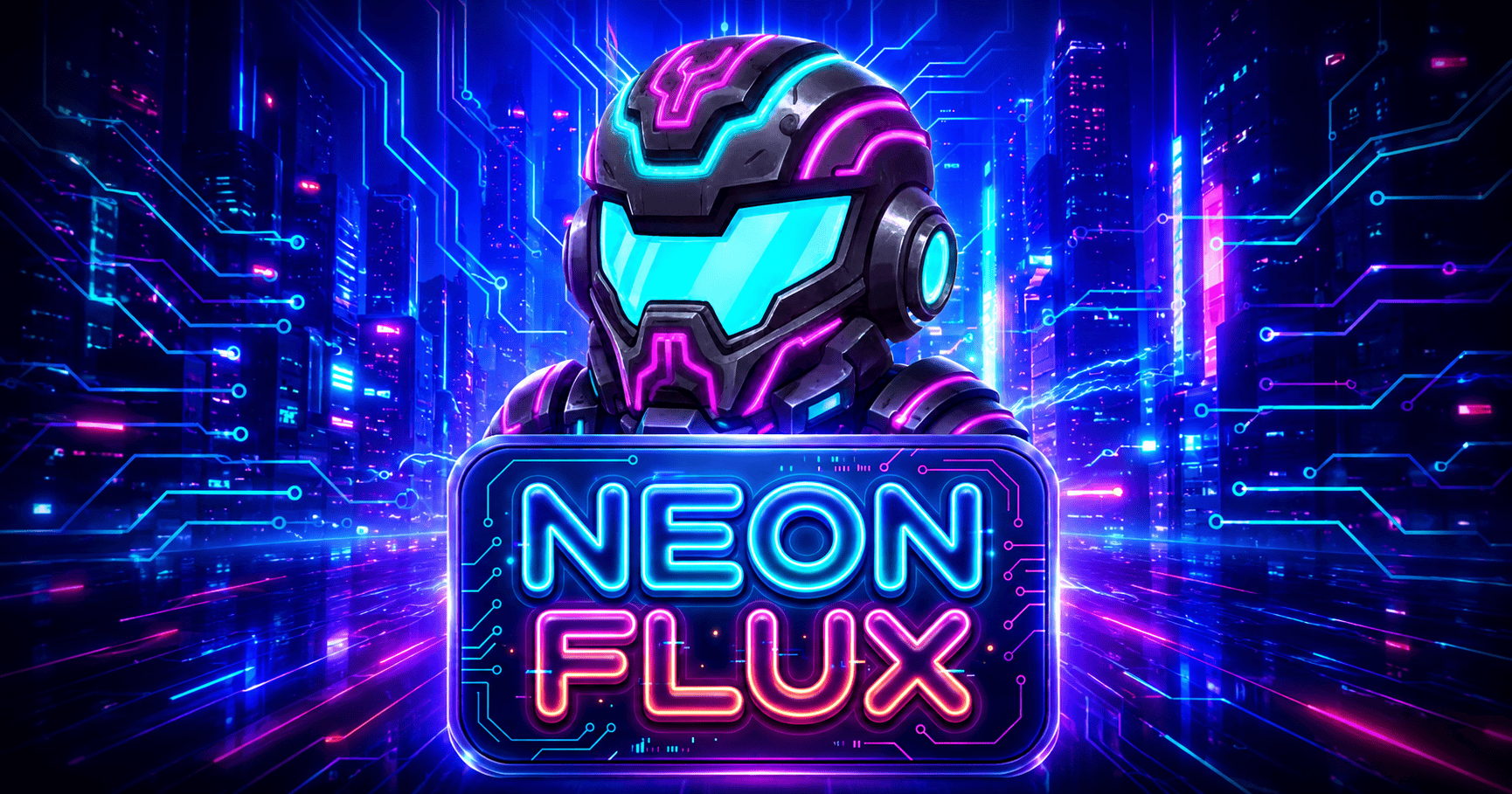 Neon Flux Slot Demo by Gold Leaf Studios slot cover image