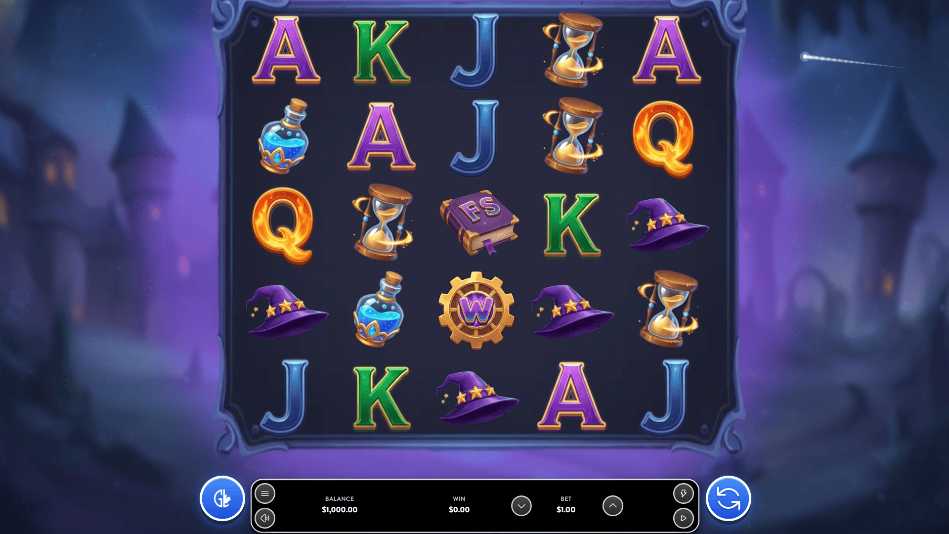 Wizard Wheels slot gameplay reels