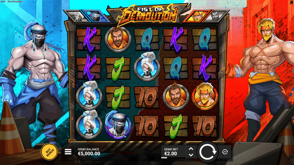 Hacksaw fist of demolition slot game preview