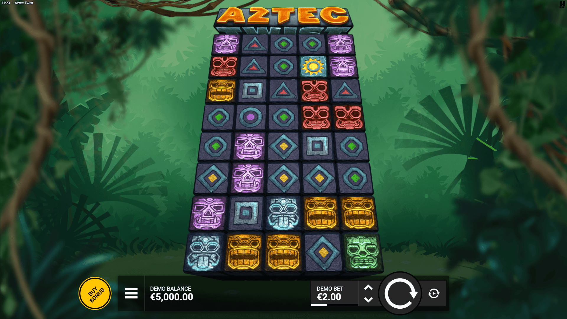 Aztec Twist slot gameplay reels