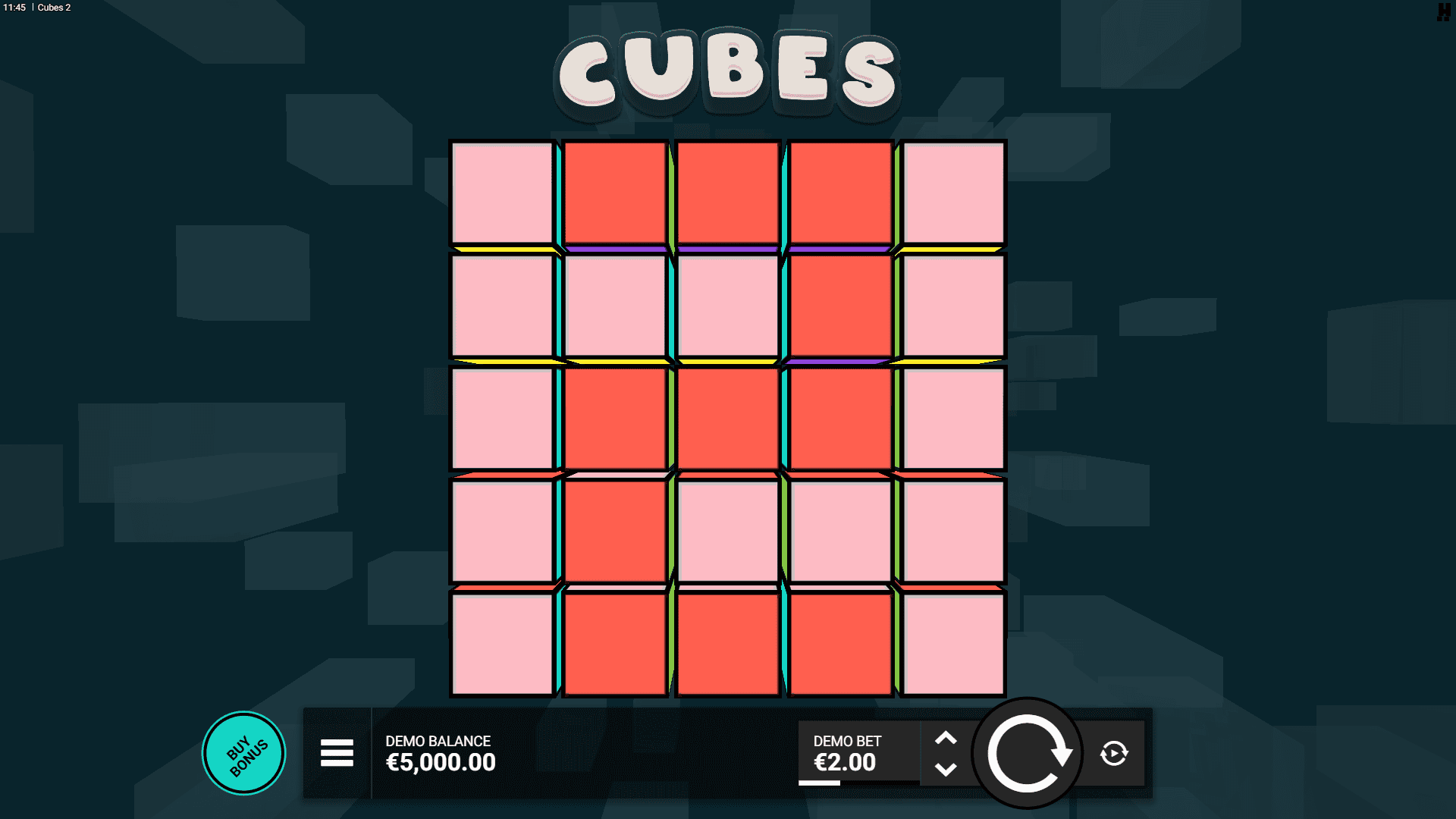 Cubes 2 slot gameplay reels