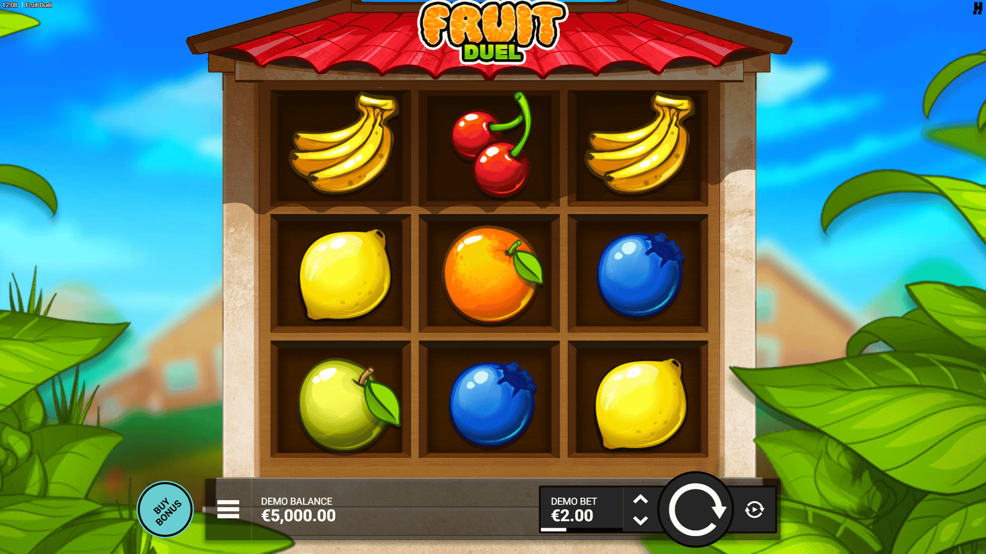 Fruit Duel slot gameplay reels