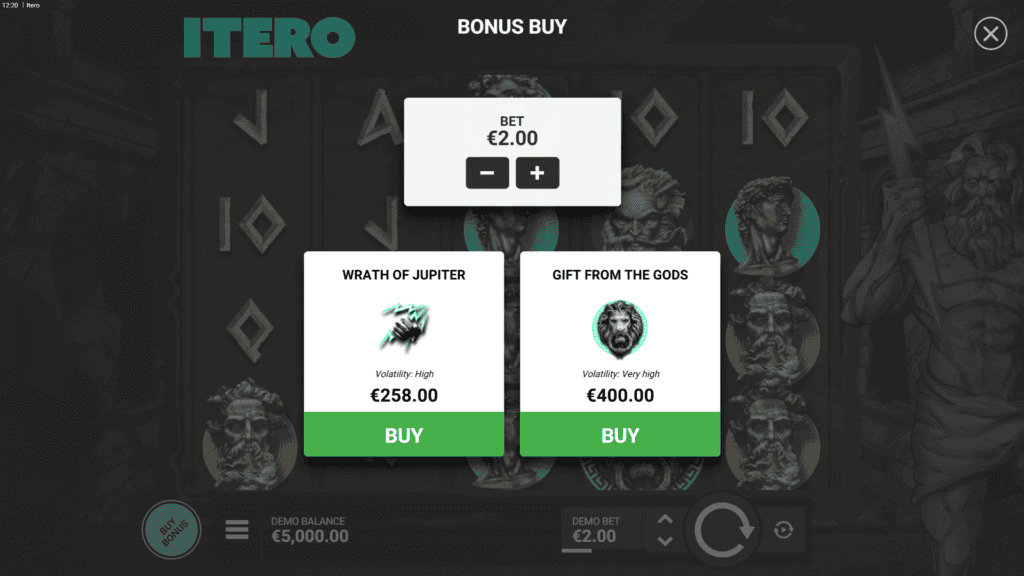 Hacksaw gaming itero echospins bonus buy