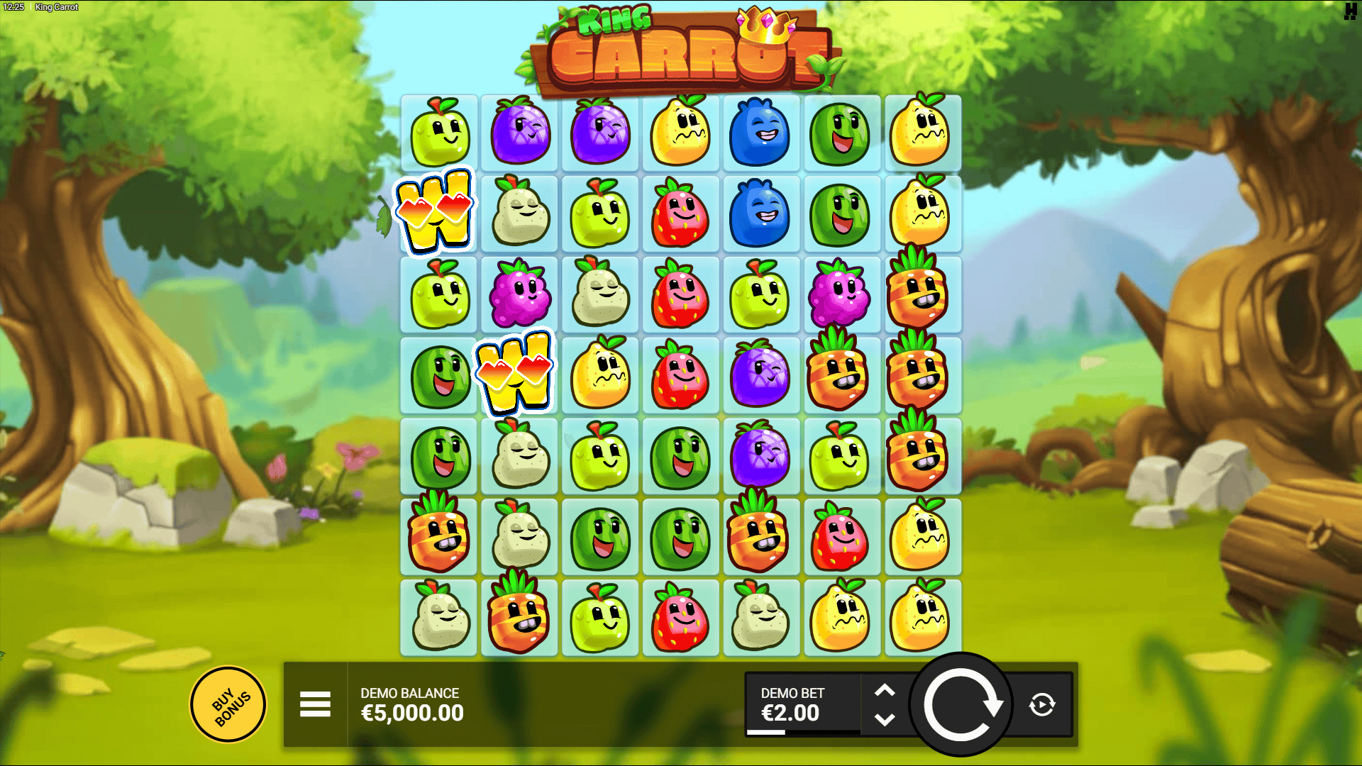 King Carrot slot gameplay reels