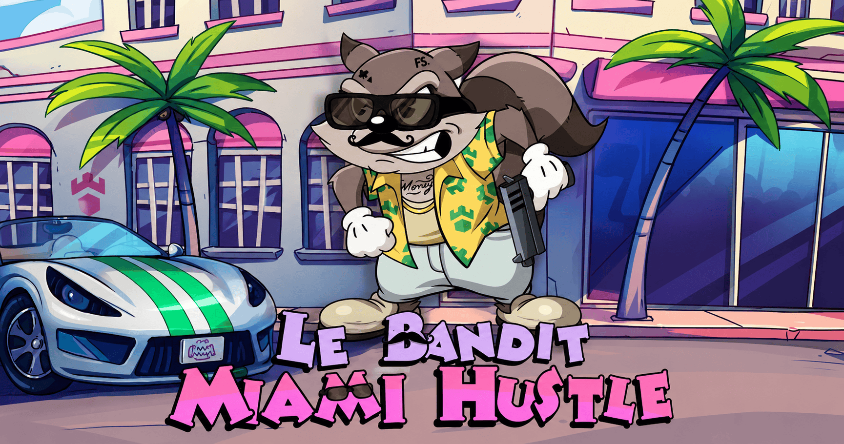 Le Bandit Miami Hustle Slot Demo by Hacksaw Gaming slot cover image