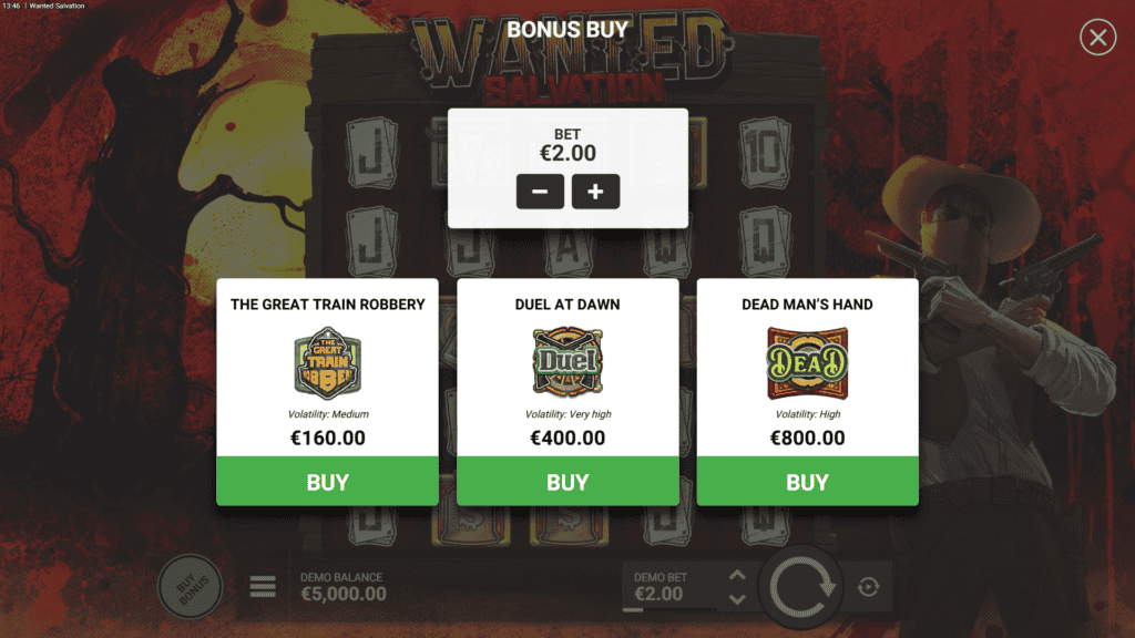 Hacksaw wanted salvation bonus buy