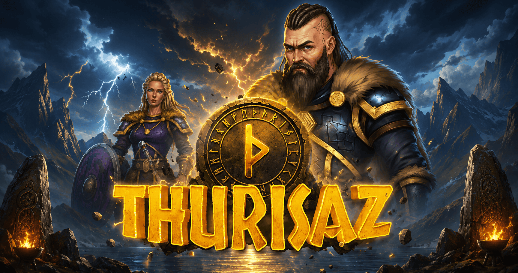 Thurisaz Slot Demo by Kitsune Studios slot cover image