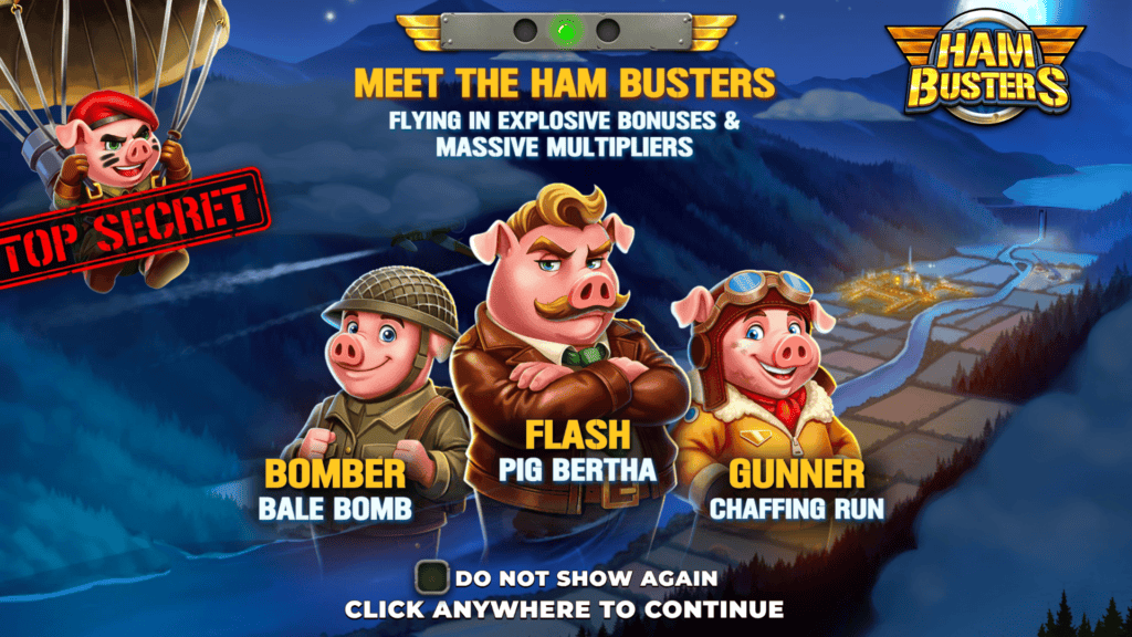 Massive ham busters intro screen