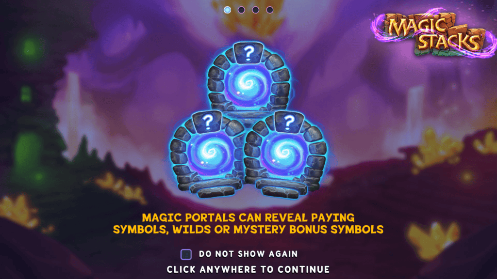 Massive magic stacks intro screen
