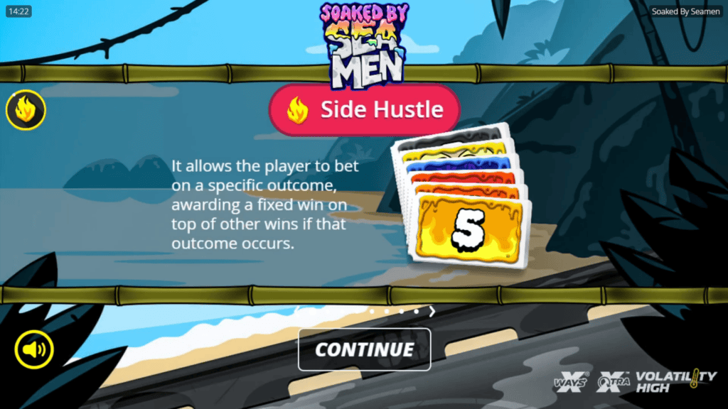 Nolimit city soaked by seamen intro screen