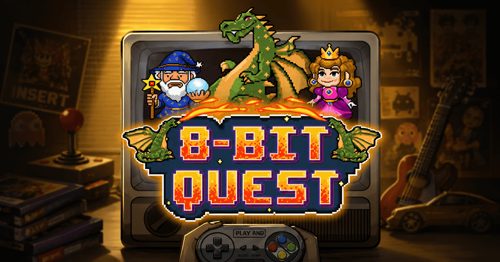 8-Bit Quest Slot Demo by NowNow Gaming slot cover image