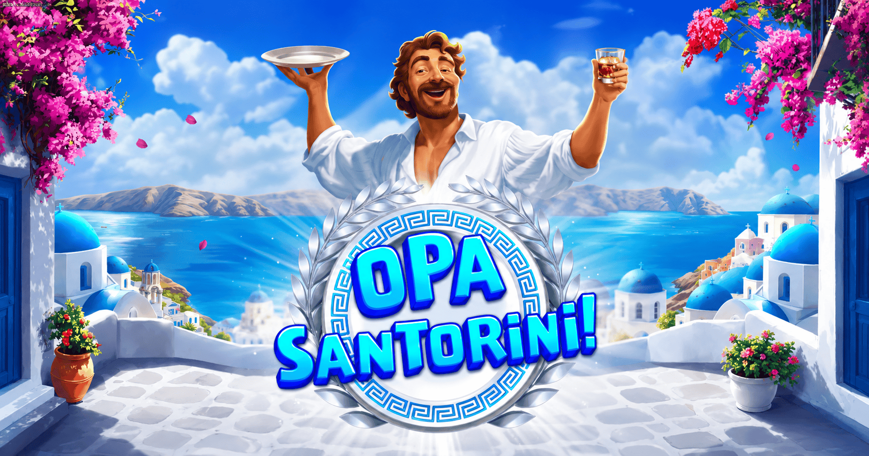 Opa Santorini Slot Demo by NowNow Gaming slot cover image
