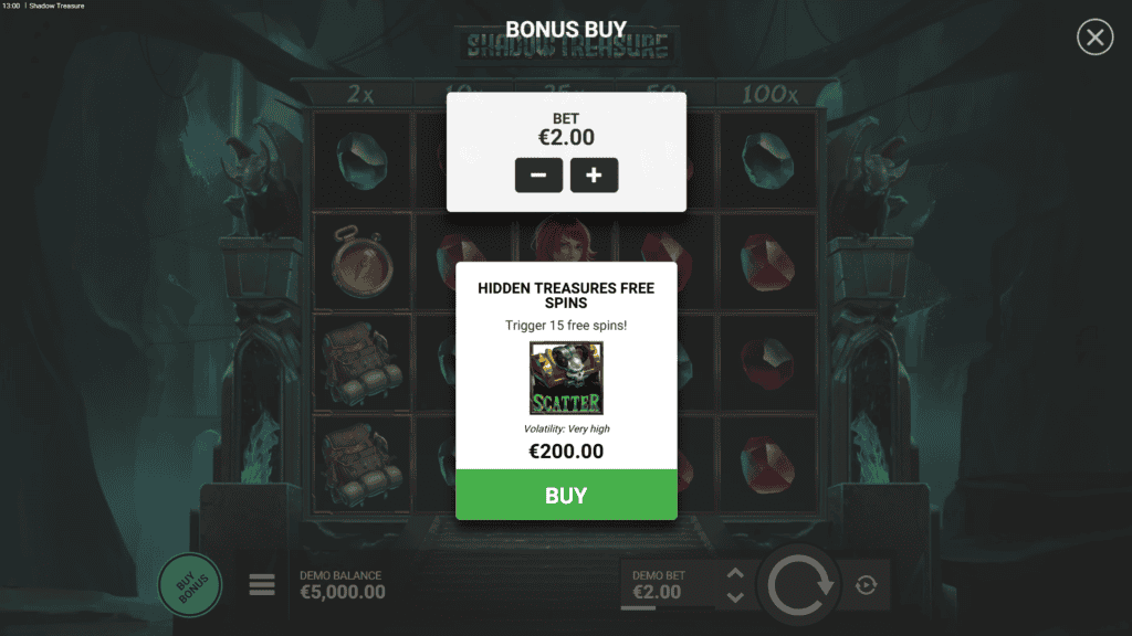 Nownow gaming shadow treasure bonus buy