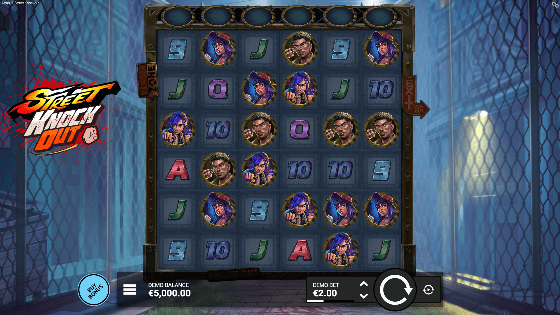 Street Knockout slot gameplay reels