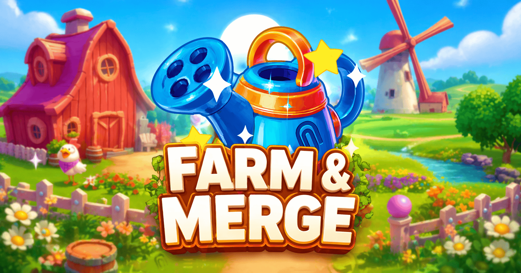 Farm and Merge Slot Demo by Paperclip Gaming slot cover image