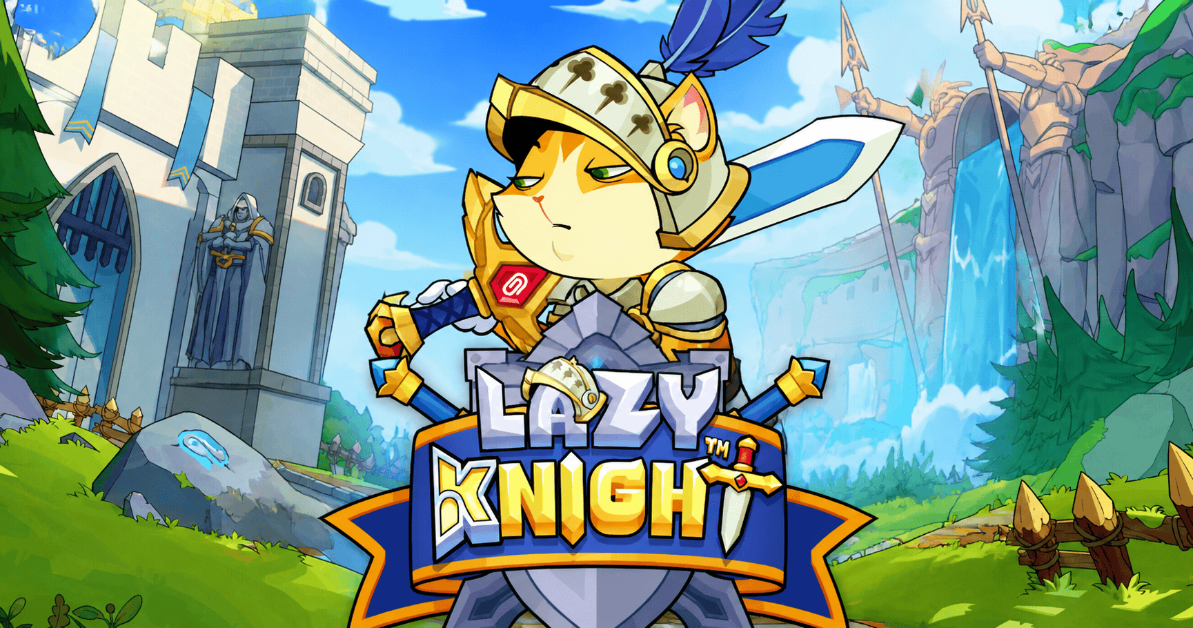 Lazy Knight Slot Demo by Paperclip Gaming slot cover image