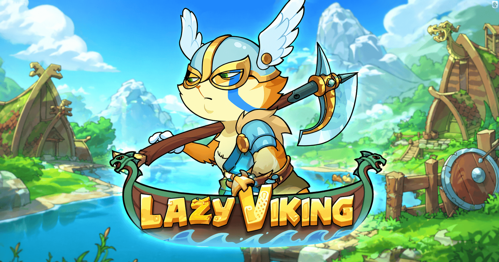 Lazy Viking Slot Demo by Paperclip Gaming slot cover image
