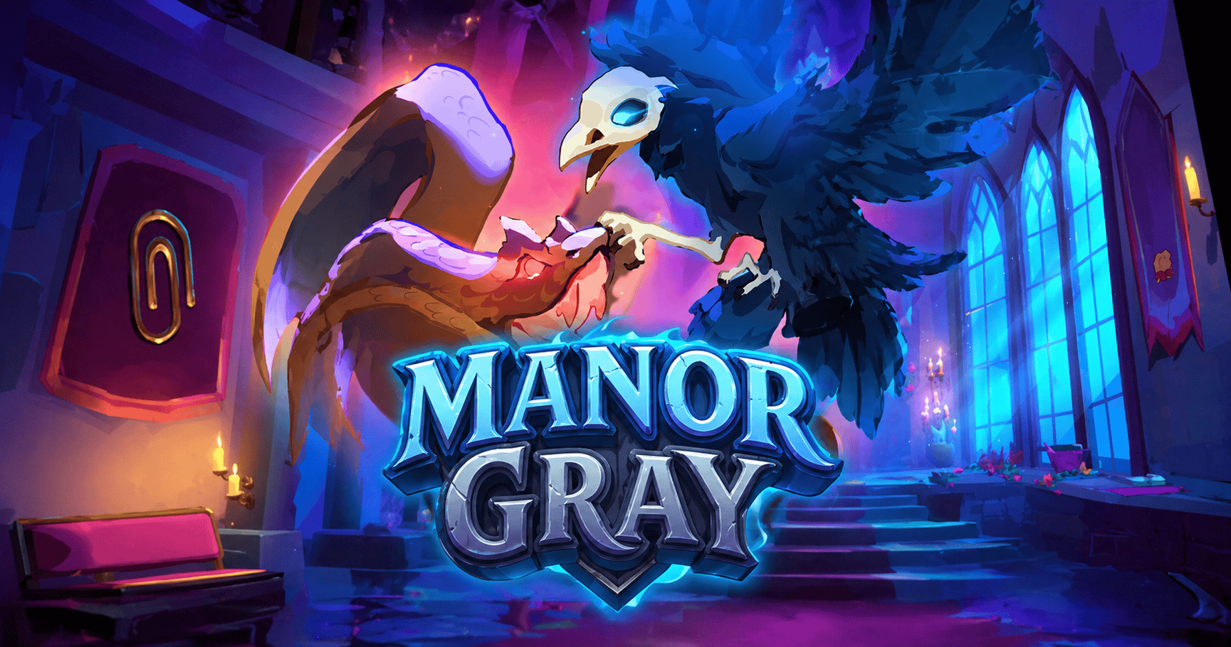 Manor Gray Slot Demo by Paperclip Gaming slot cover image
