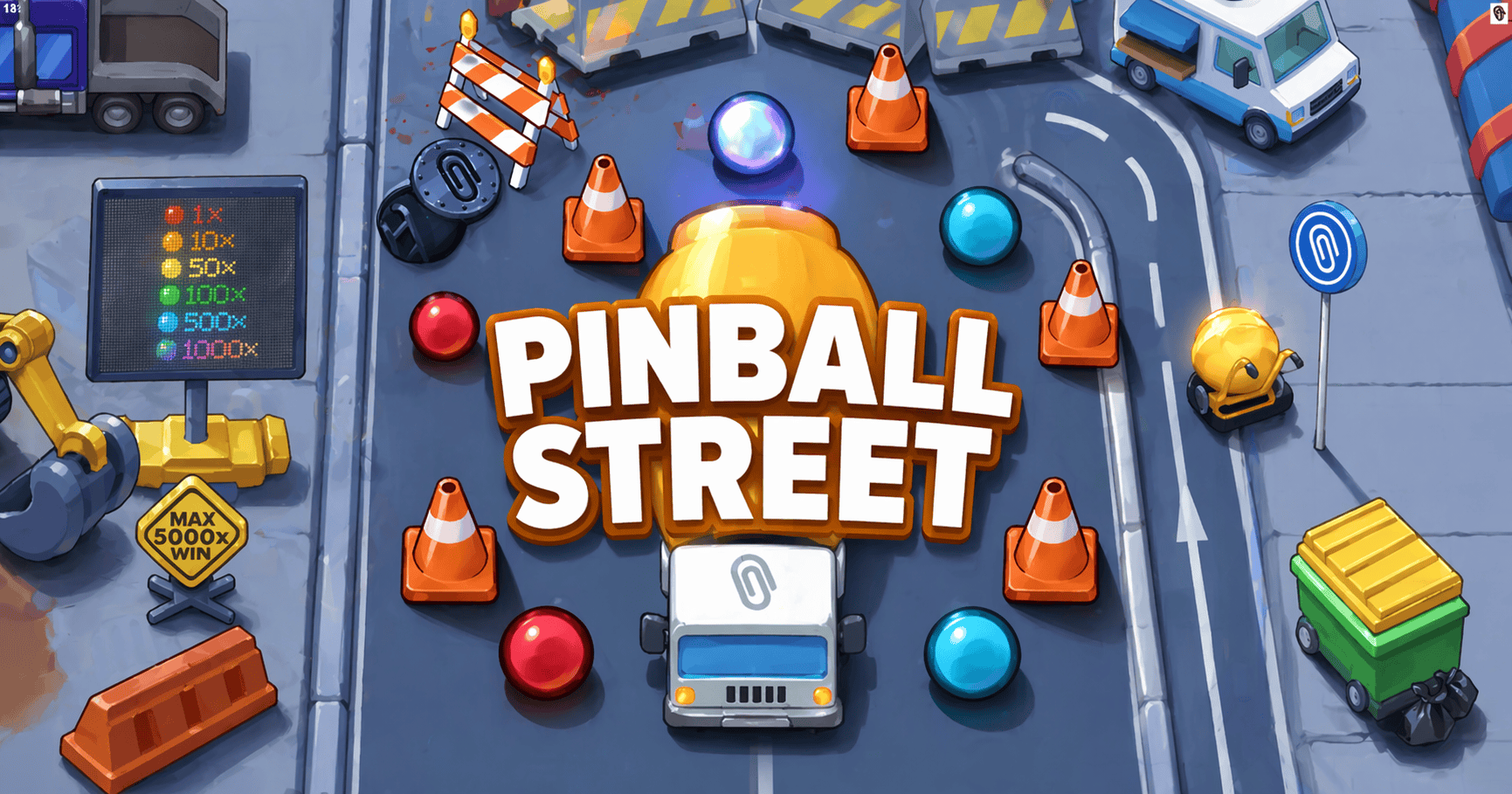 Pinball Street Slot Demo by Paperclip Gaming slot cover image