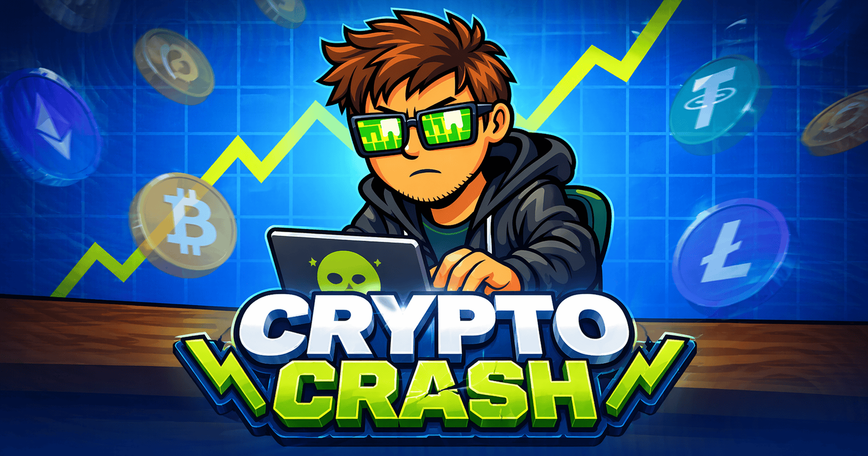 Crypto Crash Slot Demo by Party House slot cover image
