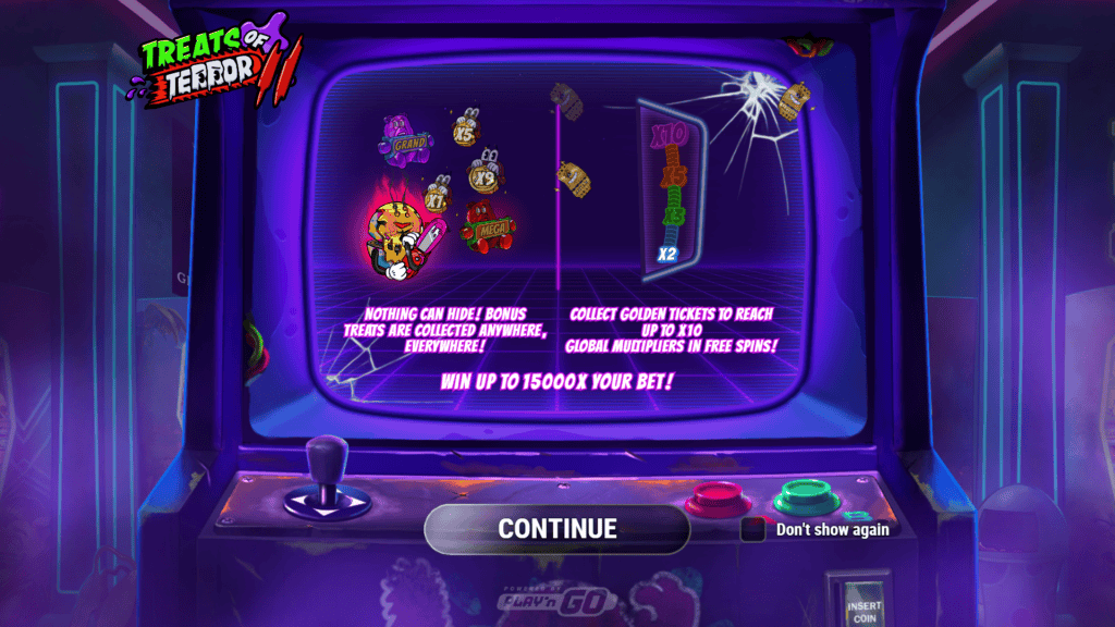 Playn go treats of terror ii intro screen