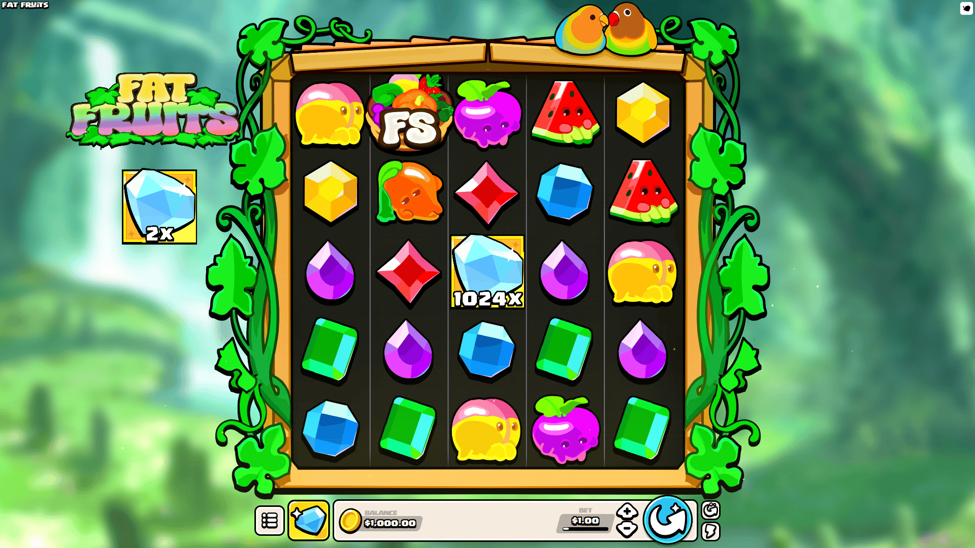 Fat Fruits slot gameplay reels