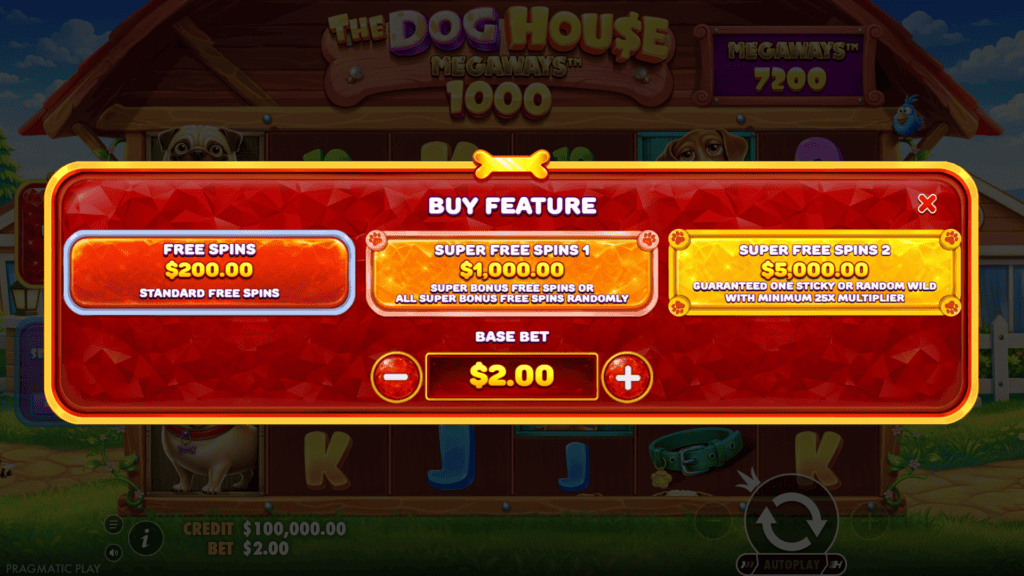 Pragmatic play the dog house megaways 1000 bonus buy