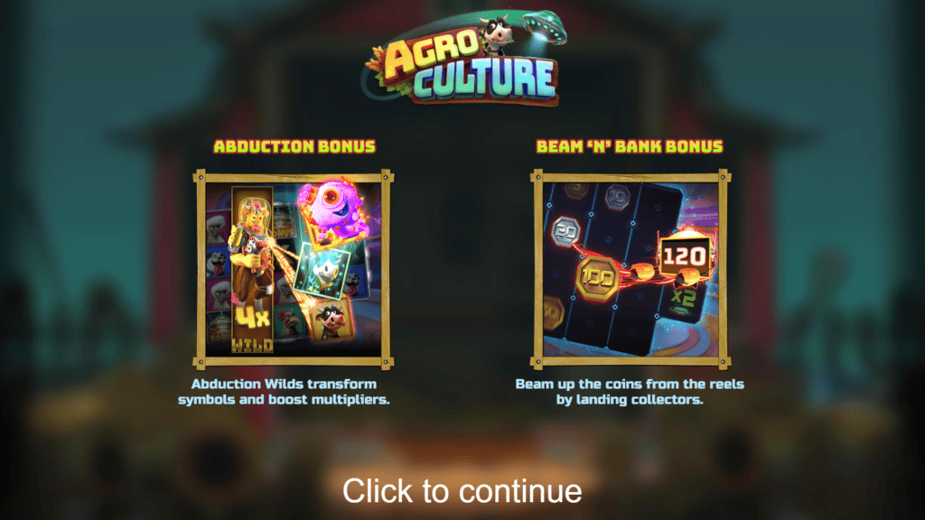 Relax gaming agroculture intro screen