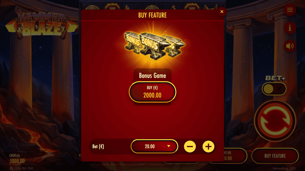 Thunderkick hammerblaze bonus buy
