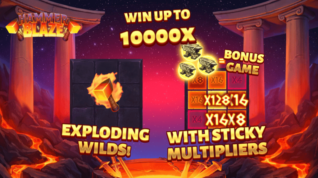 Thunderkick hammerblaze intro screen