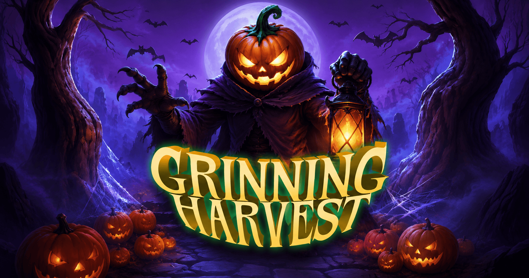 Grinning Harvest Slot Demo by Trusty Gaming slot cover image