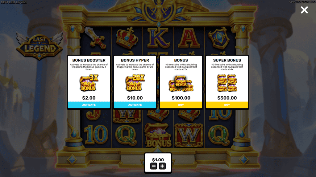 Uppercut last legend bonus buy