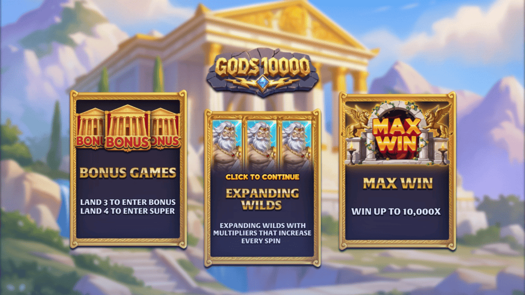 Uppercut gods 10000 intro screen
