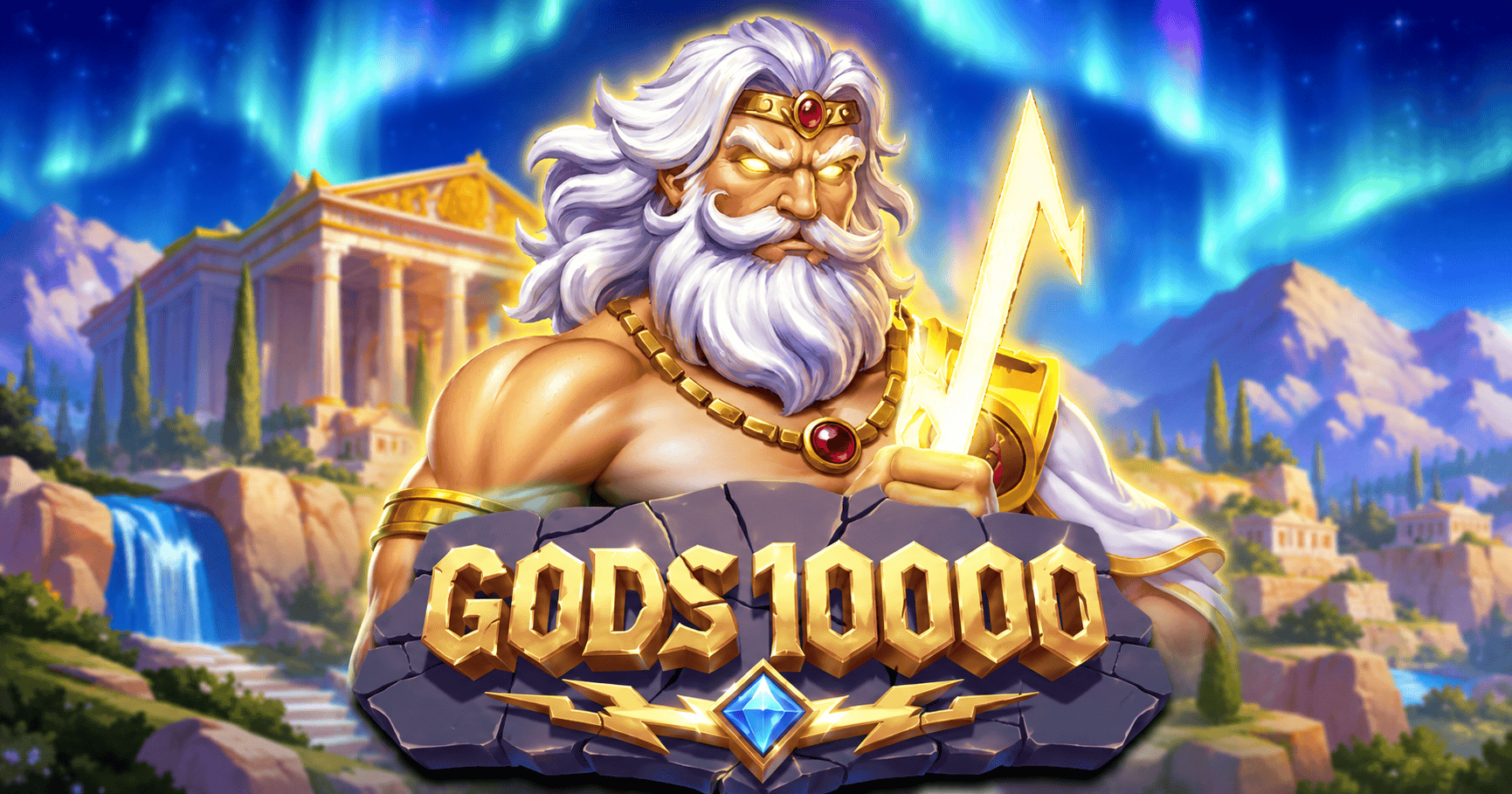 Gods 10000 Slot Demo by Uppercut Gaming slot cover image