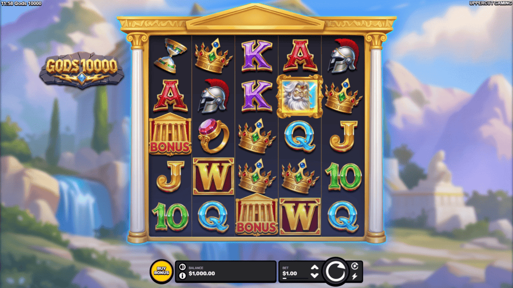 Uppercut gods 10000 slot game preview
