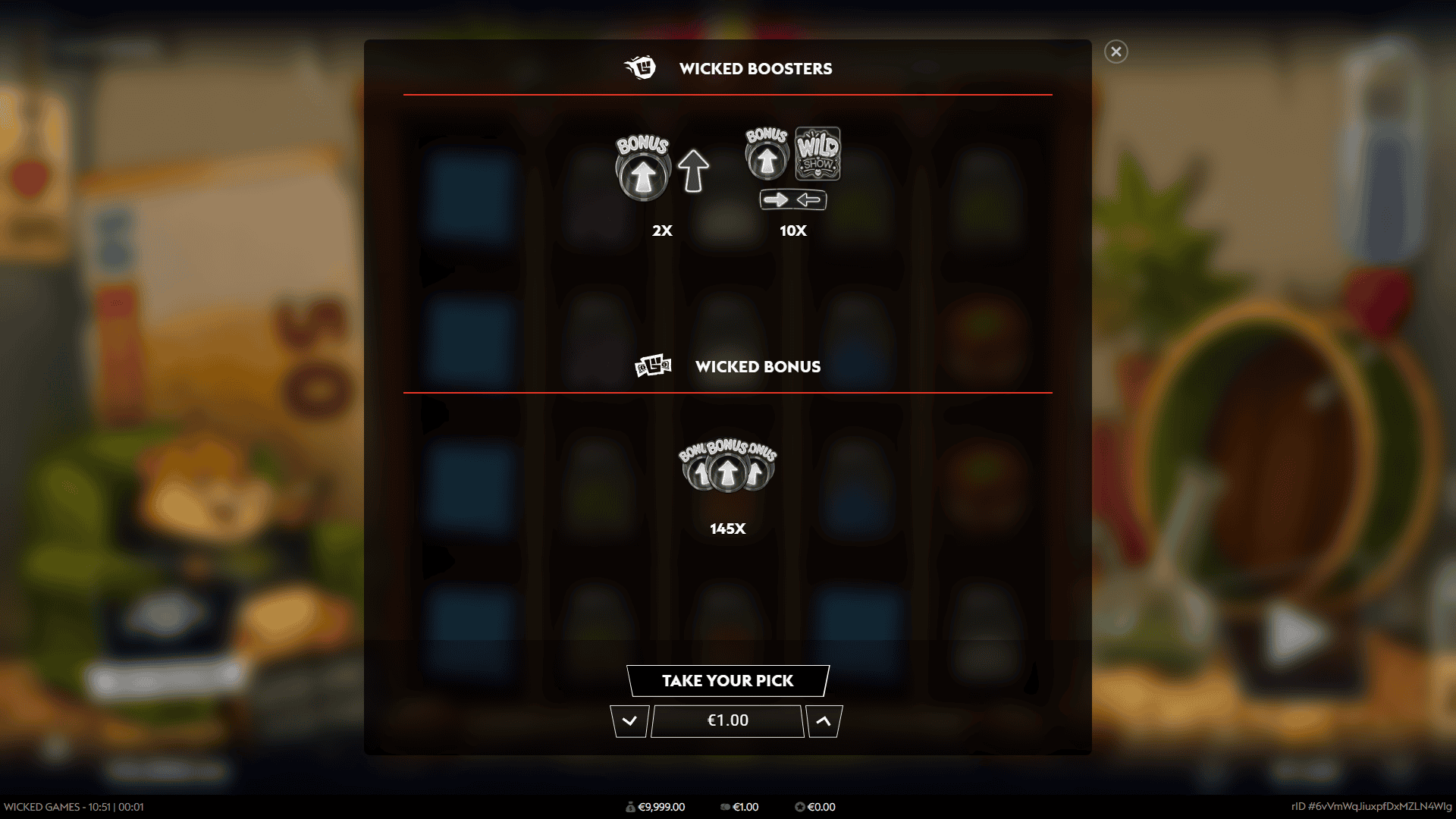 Hamsterdam bonus buy menu