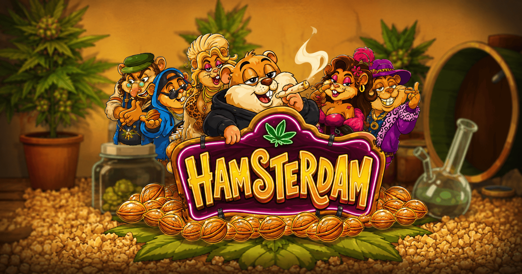 Hamsterdam Slot Demo by Wicked Games slot cover image