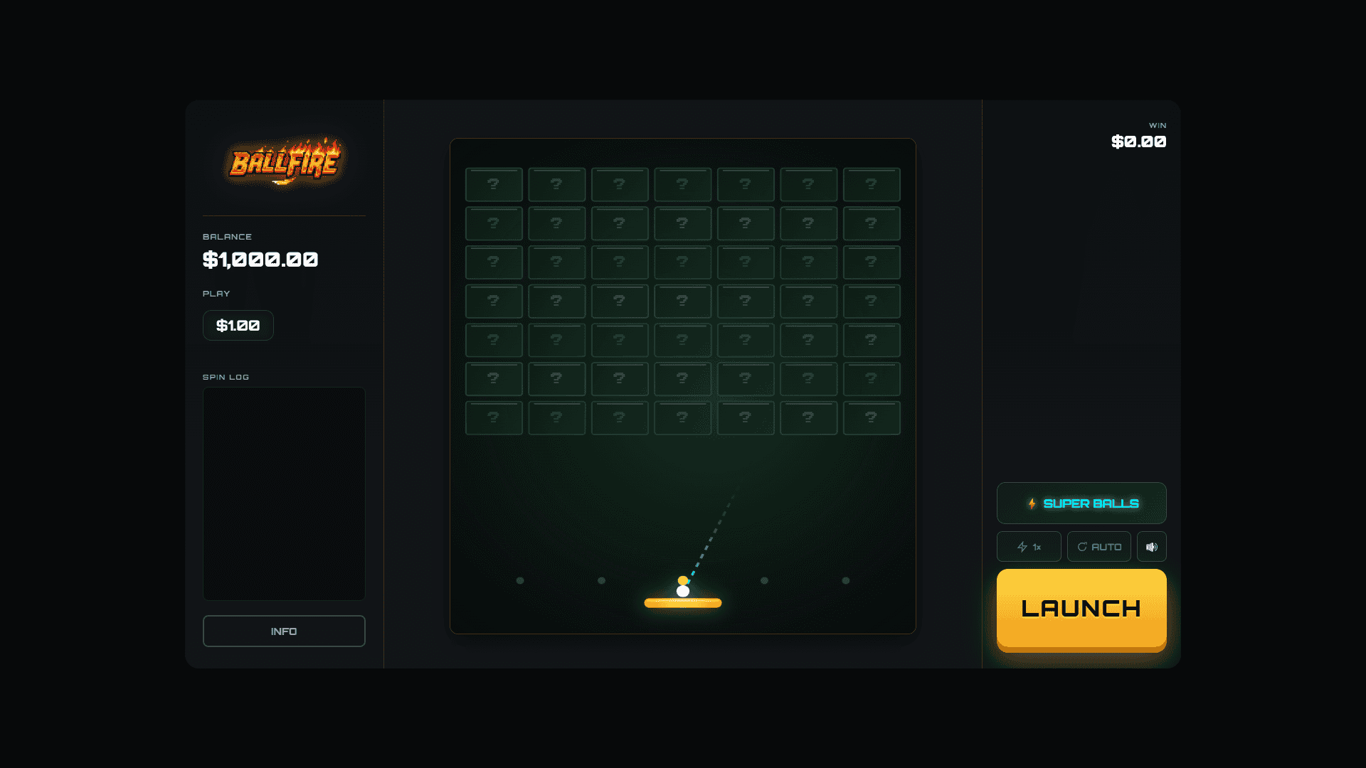 Ballfire slot gameplay reels