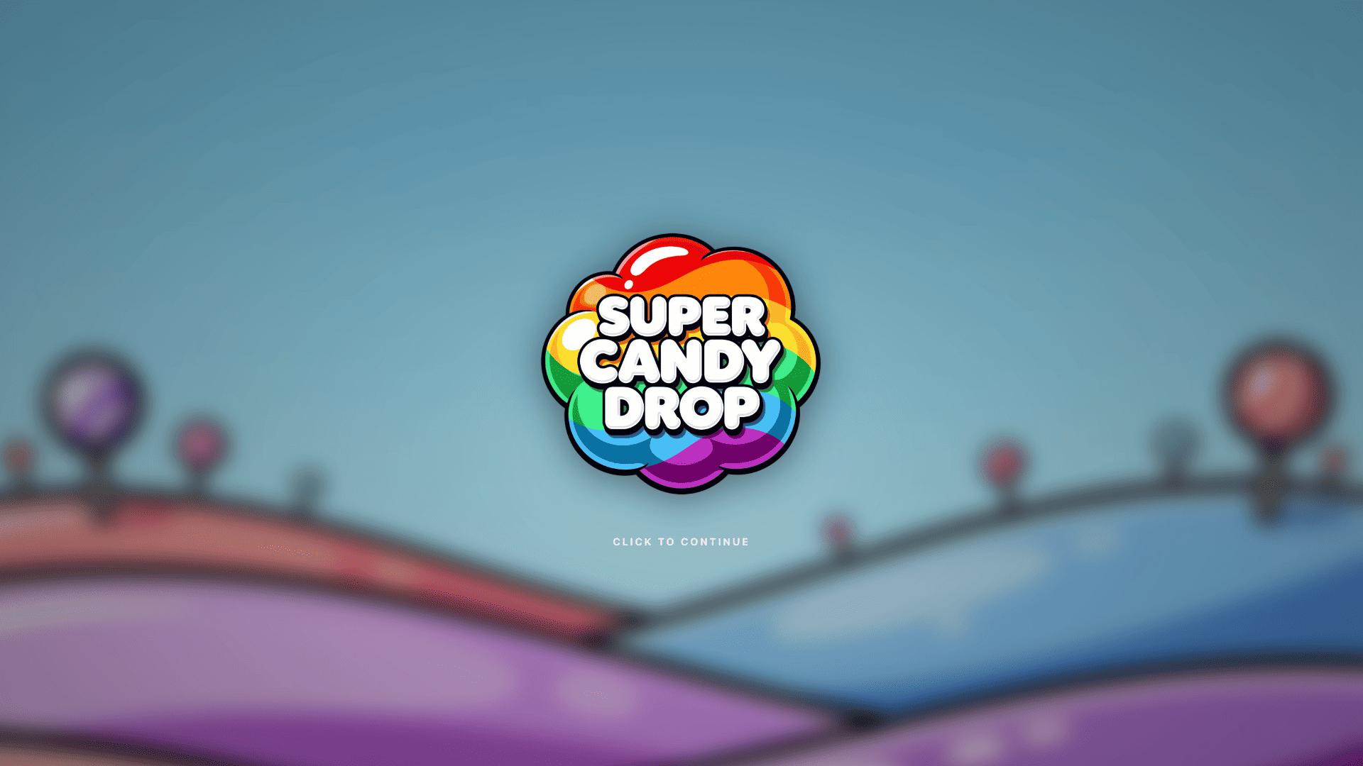 Super Candy Drop slot intro screen