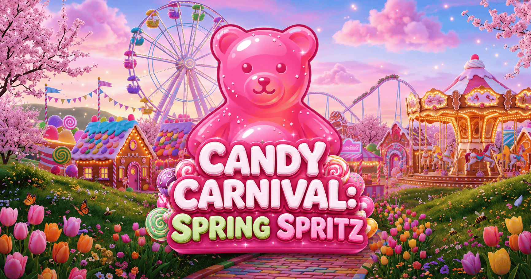 Candy Carnival: Spring Spritz Slot Demo by 1000 Lakes Studios slot cover image