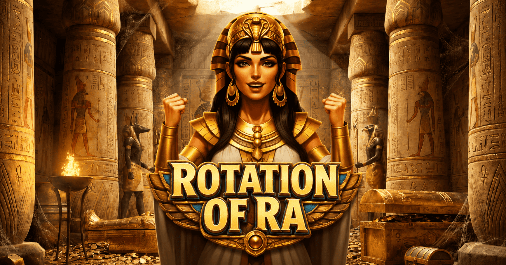 Rotation of Ra Slot Demo by 1000 Lakes Studios slot cover image