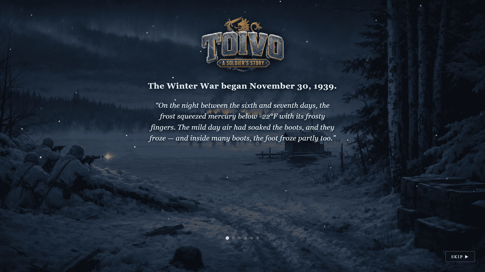 Toivo slot intro screen