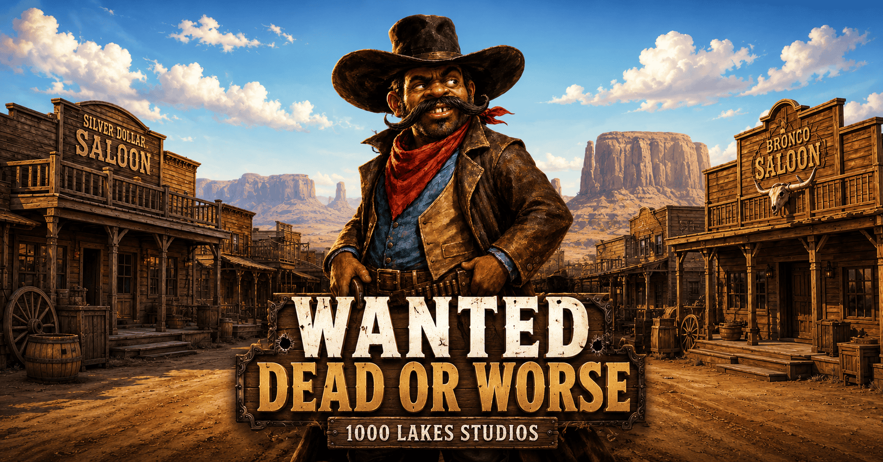 Wanted Dead or Worse Slot Demo by 1000 Lakes Studios slot cover image