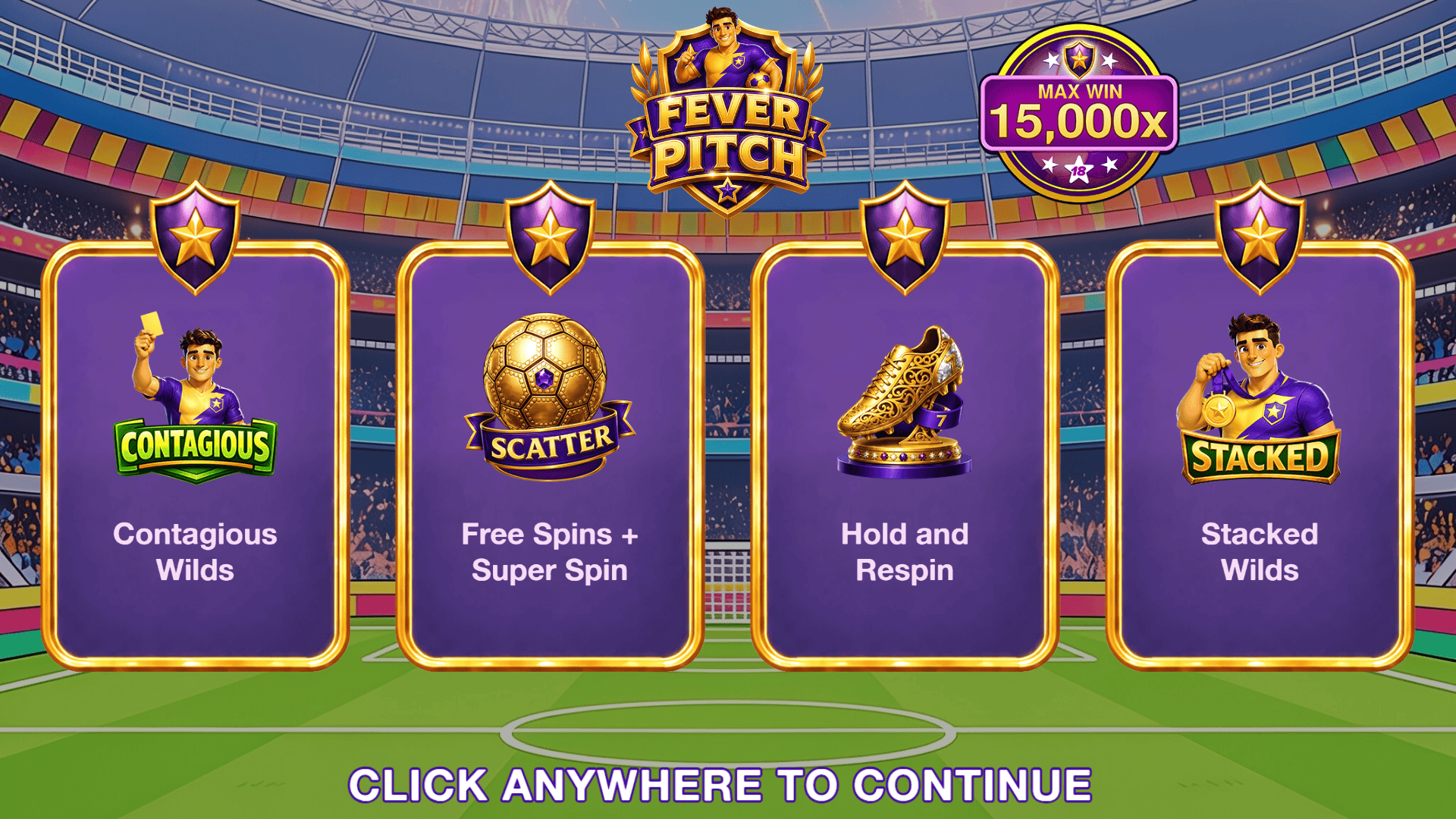 Fever Pitch slot intro screen