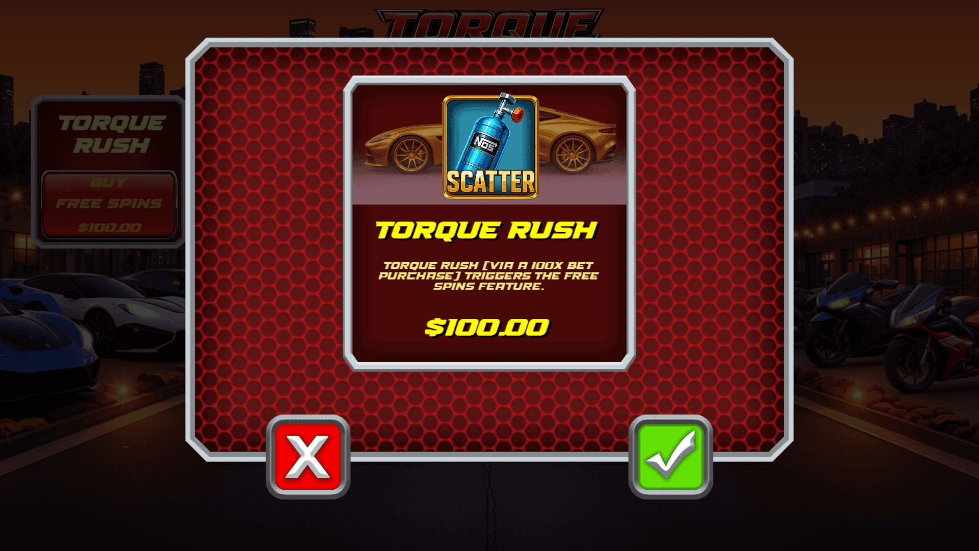 Torque Showdown bonus buy menu