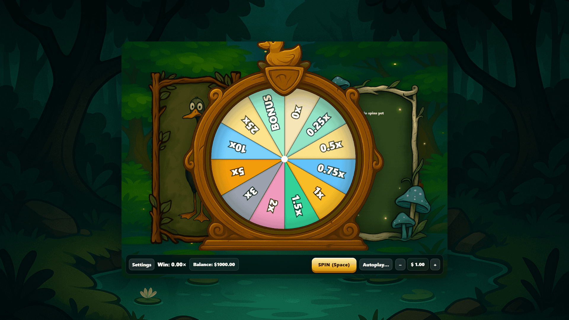 Duck Wheels slot gameplay reels