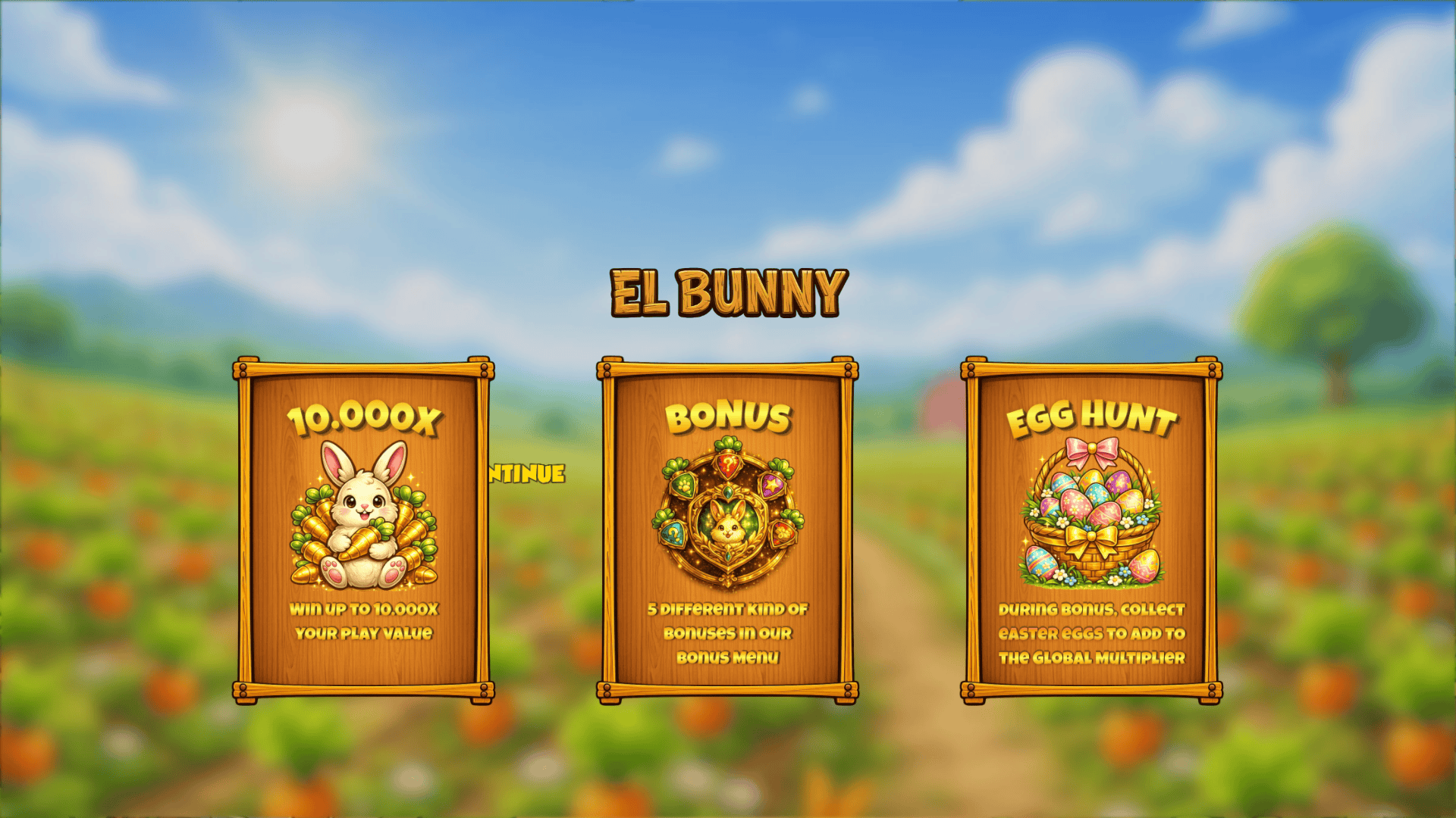 El Bunny slot intro screen