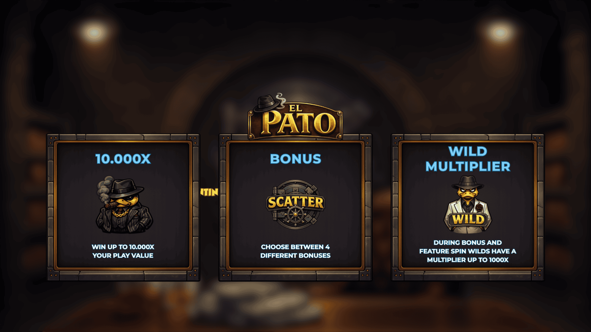 El Pato slot intro screen