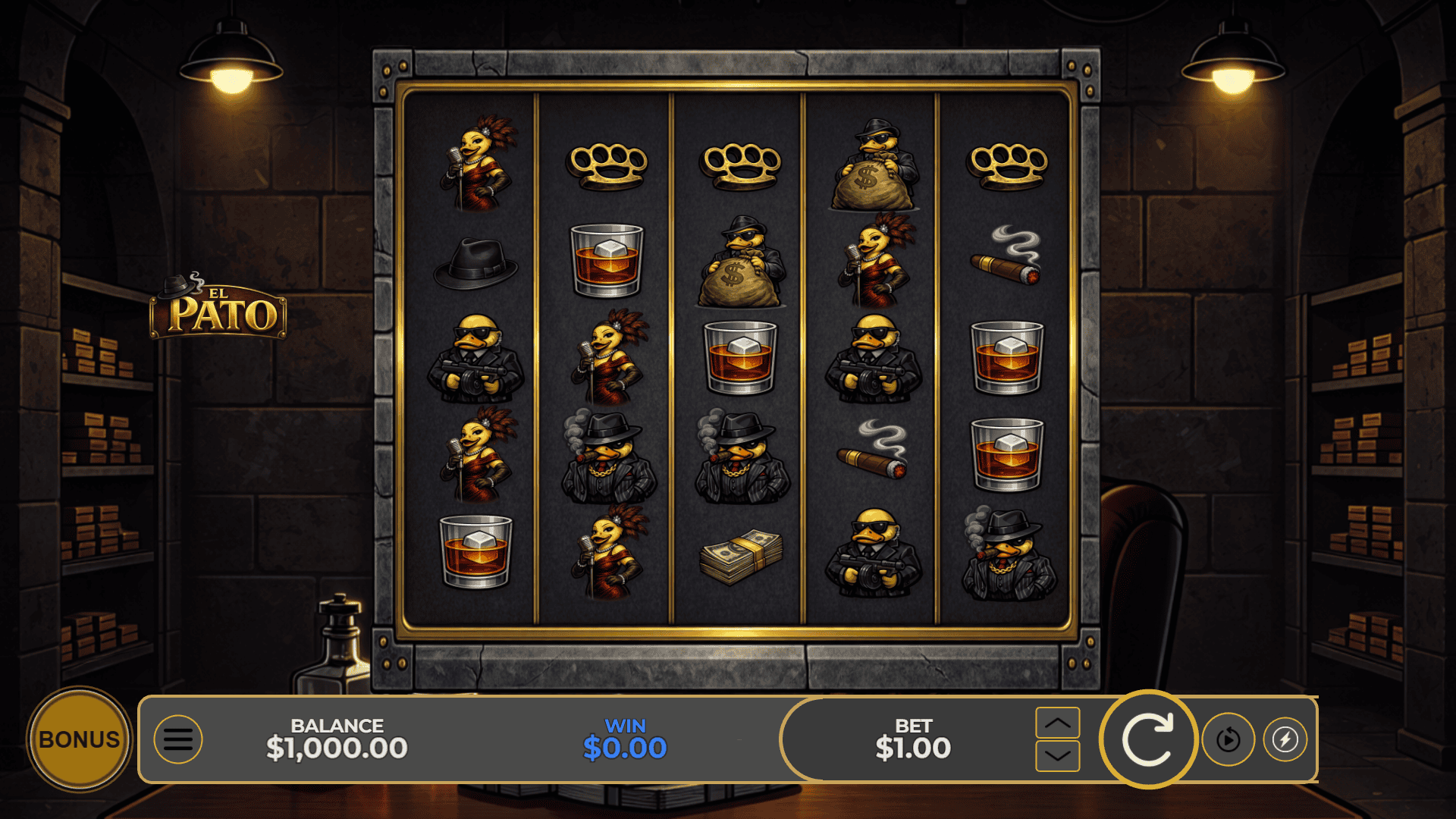 El Pato slot gameplay reels